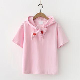 Strawberry Short-sleeve Hoodie