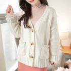 Dual-pocket Loose-fit Cardigan