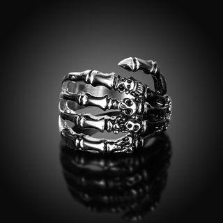 Stainless Steel Skeleton Hand Ring