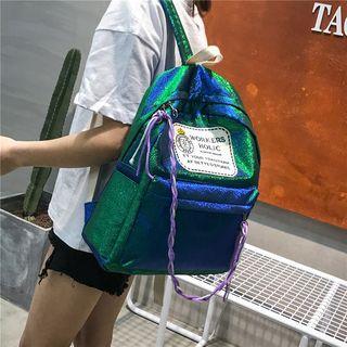 Glitter Braided String Backpack