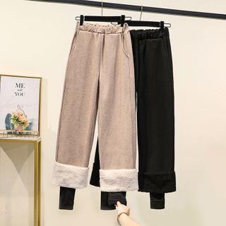 Mock Two-piece Straight Leg Pants