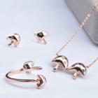 925 Sterling Silver Mushroom Necklace / Earrings / Ring