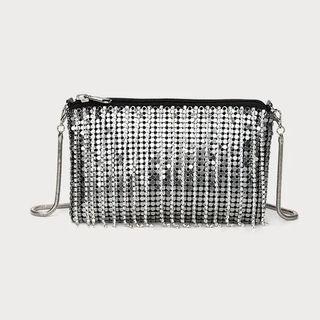Fringed Glitter Crossbody Bag