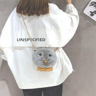 Faux Fur Bird Crossbody Bag