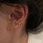 Layered Ear Cuff 1 Pc - Gold - One Size