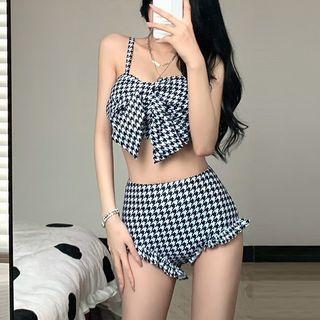 Set: Houndstooth Bow Bikini