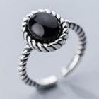 925 Sterling Silver Bead Open Ring S925 Silver - Ring - Silver - One Size