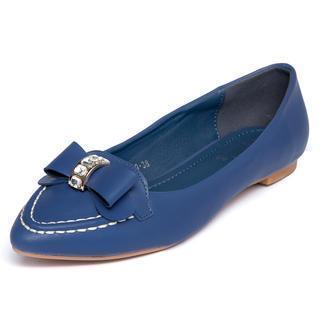Jeweled Bow Pointy-toe Flats