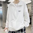 Plain Zip-up Hoodie Jacket