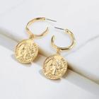 Alloy Coin / Shell / Starfish Dangle Earring