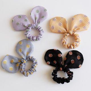 Polka Dot Rabbit Ear Hair Tie