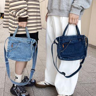 Denim Mini Messenger Bag
