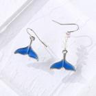 Non Matching Fishtail Drop Earring Be2611 - Blue - One Size