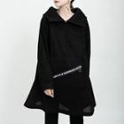 Lettering Oversize Hoodie Black - One Size