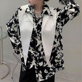 Splash Print Shirt / Shawl