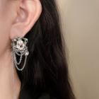 Irregular Chained Alloy Earring 1 Pair - Silver - One Size