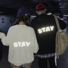 Couple Matching Reflective Letter Sweater