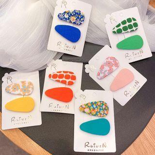 Set Of 2: Print Hair Clip