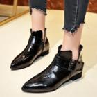 Patent Pointed Ankle Boots