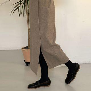Setup H-line Long Wrap Skirt