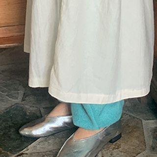 L Me Cowhide Ballet Flats