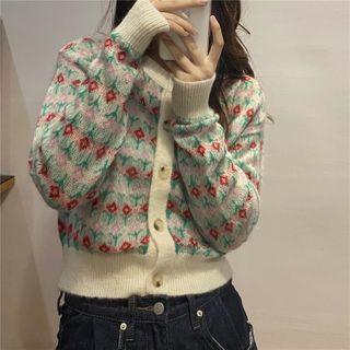Floral Cardigan As Shown In Figure - One Size