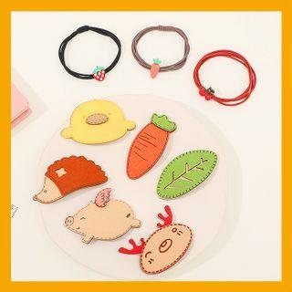 Cartoon Hair Tie / Hair Clip / Set