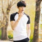 Couple Contrast Short-sleeve T-shirt