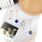 Non-matching Faux Pearl Mermaid Tail / Star Dangle Earring