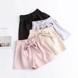 Tie-waist Chiffon Shorts
