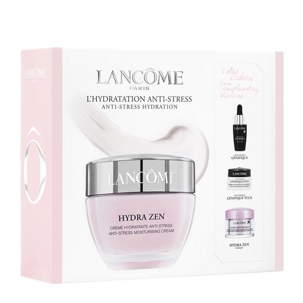 Lancome - Hydra Zen Anti-stress Hydration Set: Moisturising Cream 50ml + Moisturising Cream 15ml + Advanced G Nifique 7ml + Genifique Yeux 5ml 4 Pcs