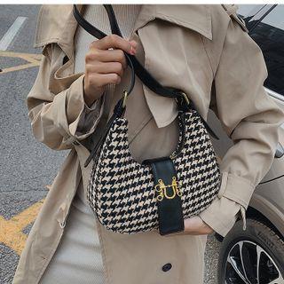 Plaid One-shoulder Tote Bag