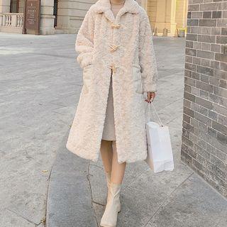 Fluffy Long Duffle Coat