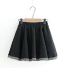 Pattern Trim A-line Skirt