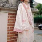 Printed Frog-buttoned Jacket