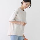 Round-neck Pintuck-back T-shirt