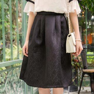 Floral Printed Midi Skirt
