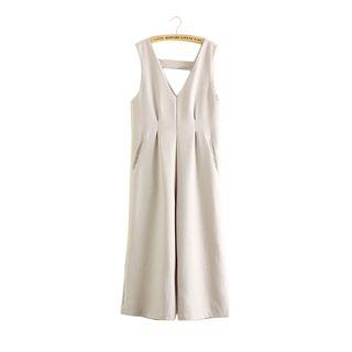 V-neck Wide Leg Jumpsuit
