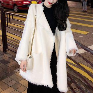 Open-front Cardigan / Long-sleeve Knit Dress