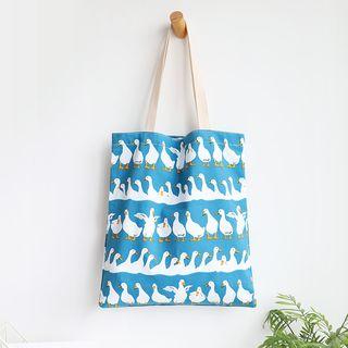 Goose Print Shopper Bag
