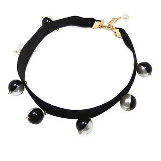 Bubble Charm Velvet Choker One Size