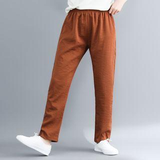 Striped Trim Harem Sweatpants