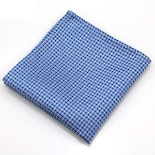 Patterned Pocket Square Blue - One Size