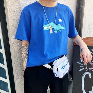 Couple Matching Crocodile Short-sleeve T-shirt