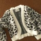 Leopard Cardigan Dirty White - One Size