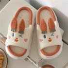 Rabbit Embroidered Slide Sandals