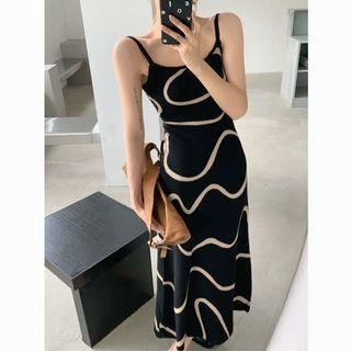 Print Cardigan / Print Sleeveless Knit Dress (various Designs)