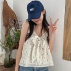 Polka Dot Bow-front Camisole Top