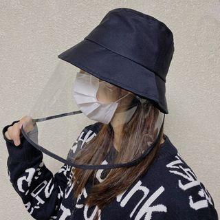 Face Shield Bucket Hat Black - One Size