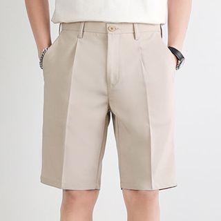 Plain Straight Leg Shorts / Set Of 2